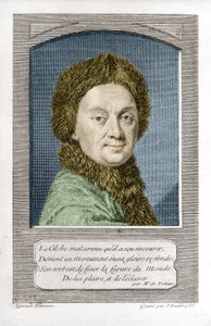 Pierre Louis Moreau de Maupertuis, astronom (1698 - 1759), graveret af J. Daullé i 1755