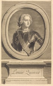 Ludvig XV af Jean Daullé after Hyacinthe Rigaud