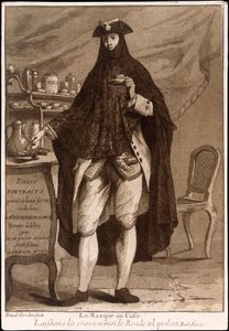 Titelside fra Divers Portraits, pub. 1775 radering. af Jean David Genois