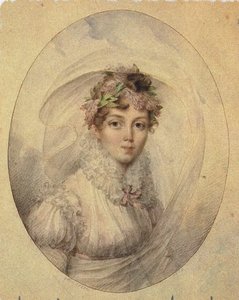 Portræt af prinsesse Zinaida Alexandrovna Volkonskaya 1792-1862