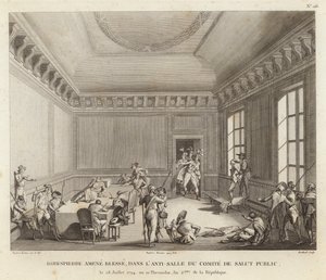 Maximilien de Robespierre leder et overfald af Jean Duplessi Bertaux