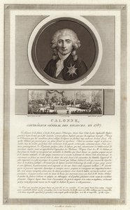 Portræt af Charles Alexandre, viscount of Calonne