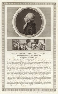 Portræt af Jean-Baptiste du Val-de-Grace, Baron de Cloots
