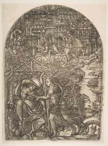 Englen viser Sankt Johannes det Nye Jerusalem, fra Apocalypse.n.d. af Jean Duvet