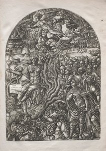 Apokalypsen: Skøgen Babylon, der sidder på det syvhovedede udyr