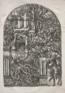 Apokalypsen: Babylons fald, 1546-1556. af Jean Duvet