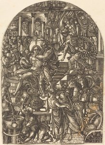 Sankt Johannes evangelistens martyrium af Jean Duvet