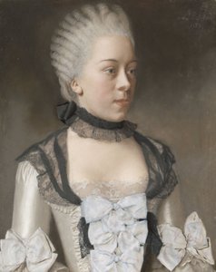 Wilhelmina Hillegonda Schuyt af Jean Etienne Liotard (signed by artist)