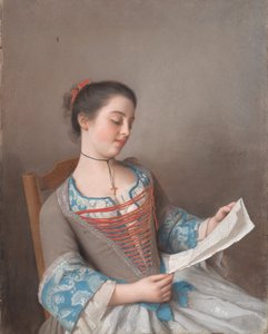 Italiensk: La bella lectora
Fransk: La liseuse af Jean Étienne Liotard