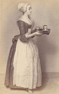 Mesterværker fra Dresden Gallery. Dresden Billedgalleri: baseret på originale kartoner af E..., 1870. af Jean Étienne Liotard