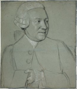 Portræt af en mand, der holder en bog, drejet til højre af Jean Étienne Liotard