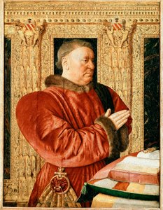 Portræt af Frankrigs justitsminister Guillaume Jouvenel des Ursins (maleri af Jean Fouquet
