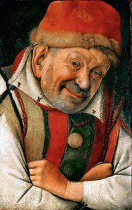 Renæssance: Portræt af hofnarren Pietro Gonella (Gonnella) (død 1441), hoffet i House of Este i Ferrara - Portræt af Ferrara-hoffnaren Gonella af Fouquet, Jean (1420-1481), ca 1445. Olie på træ , 36,1x23,8. Kunsthistorisk Museum, Wien