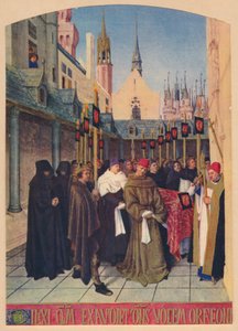 Etienne Chevaliers begravelse, c1455, 1939 af Jean Fouquet
