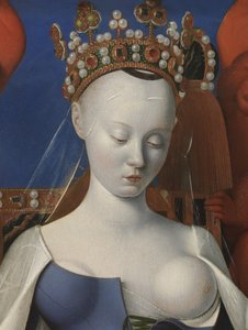 Jomfru og barn omgivet af keruber og serafer, detaljer af Jean Fouquet