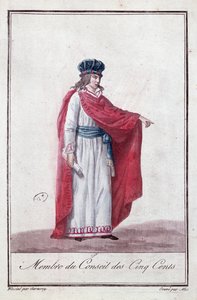 Medlem af Rådet for de femhundrede under Directoire-perioden, 1795-99 af Jean Francois Garneray