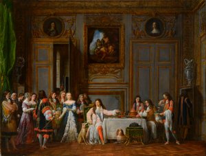 Molière hædret af Louis XIV, 1824.