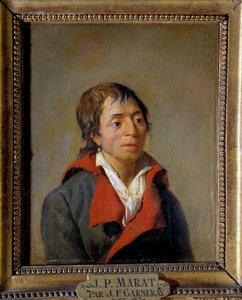 Portræt af Jean-Paul Marat (1743-1793), læge, grundlægger af L