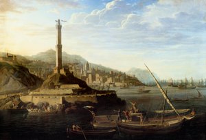 Napoleonskrigen: Indtræden i gener fra den franske hær under kommando af general Miollis den 24. juni 1800. Maleri af Jean Francois Hue (1751-1823) af Jean Francois Hue