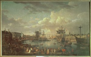 Udsigt over havnen i Brest