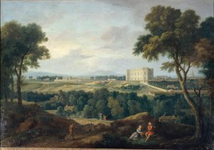 Observatoriet, set fra Butte aux Cailles, ca. 1710 (olie på lærred) af Jean Francois I Millet