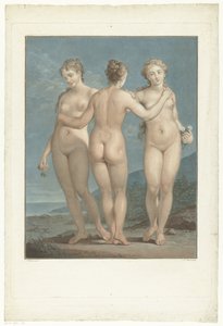 Drie Gratien De tre nåder af Jean Francois Janinet