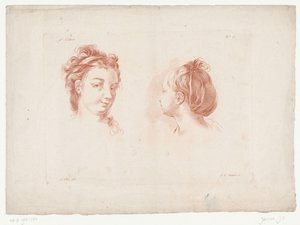 To kvindehoveder Kompositioner med menneskelige kropsdele (serietitel) IXe Cahier de Principes du Design d