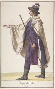 En fredsdommer, ca. 1798-99. af Jean Francois Leonor Merimee