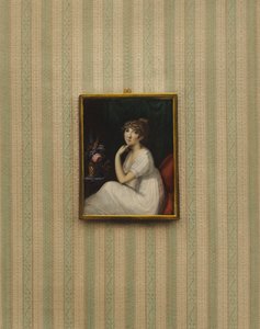 Portræt af dronning Caroline, kone til kong George IV af Jean Francois Marie Huet Villiers