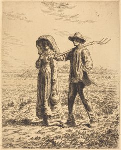 Afgang til arbejde af Jean Francois Millet