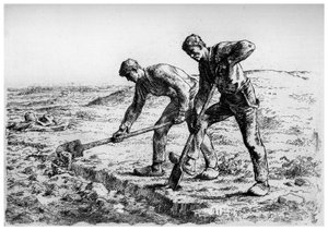 Gravere, c1835-1875 1924 af Jean Francois Millet
