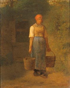 Pige bærer vand af Jean-Francois Millet