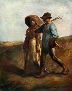 Går på arbejde, c1850-1851, 1912. af Jean Francois Millet