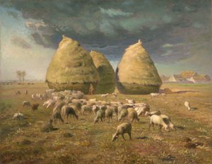 Høstakke: Efterår, ca. 1874 af Jean Francois Millet