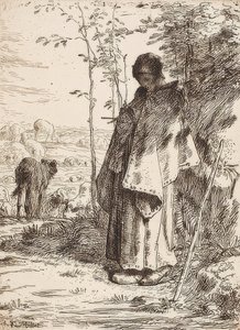 La Grande Bergère (Hyrdinden). 1862 af Jean Francois Millet