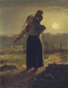Norman mælkepige, 1853-54 af Jean Francois Millet