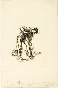 Bondegravning af Jean-Francois Millet