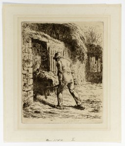 Bonde med en Trillebør af Jean Francois Millet