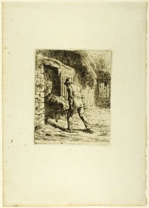 Bonde med en Trillebør af Jean Francois Millet