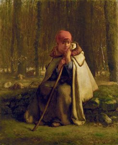 Siddende hyrdinde, ca. 1852