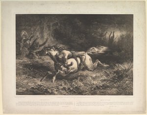 Simon Butler Indian Trails, vol. II, 1852. af Jean Francois Millet