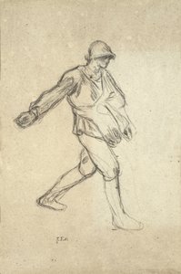 Studie til "Sæderen" af Jean Francois Millet