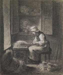 Carderen af Jean-Francois Millet