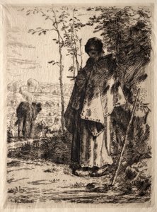 Den store hyrdinde af Jean-Francois Millet