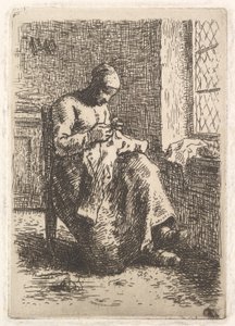 Syerinden, 1853. af Jean Francois Millet