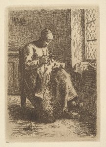 Kloakken, 1855. af Jean Francois Millet