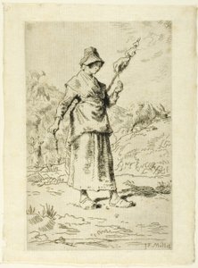 Spinneren af Jean Francois Millet