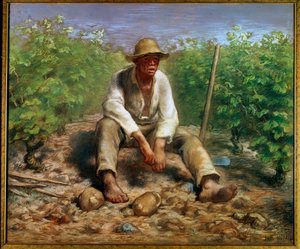 Vinmageren Maleri af Jean Francois Millet (1814-1875) 1800-tallet Haag. Rijksmuseum af Jean Francois Millet