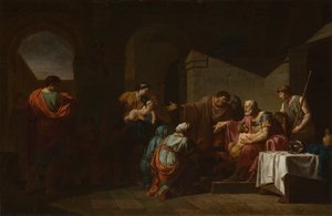 Belisarius modtog gæstfrihed fra en bonde, 1779