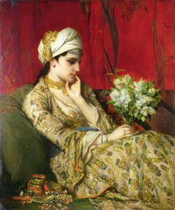 The Odalisque (olie på lærred lagt om bord)